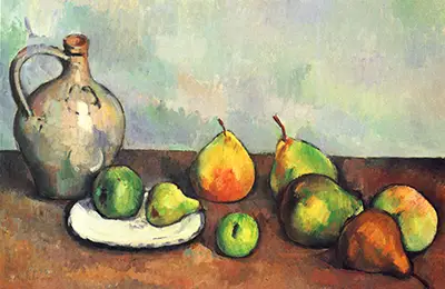 Still Life, Pitcher and Fruit Paul Cezanne